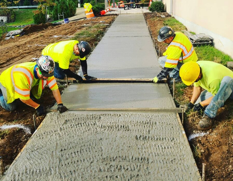 Concrete walkway repair